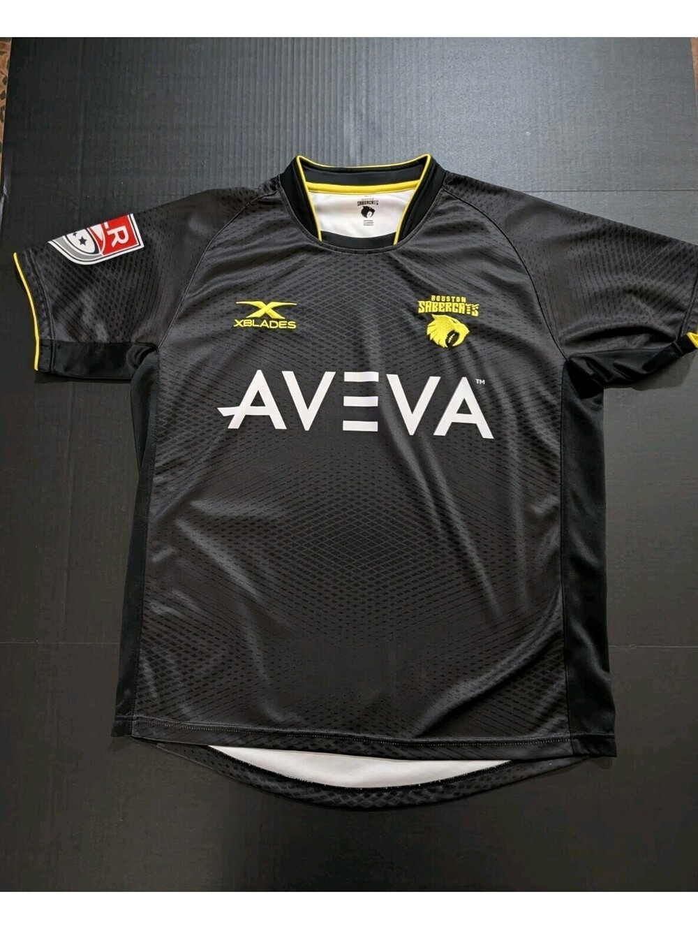Houston Sabercats Major League Rugby Home Team Jersey Men's L Aveva Stadium HTX